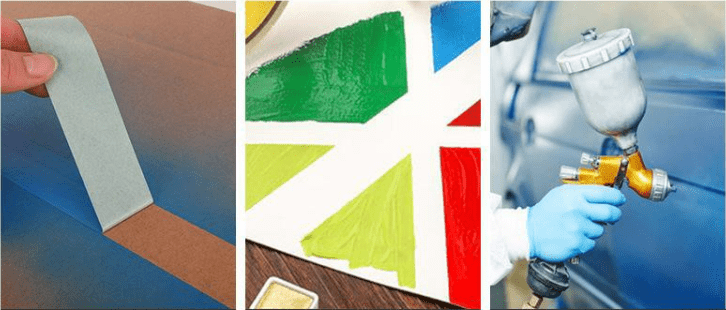 masking tape application