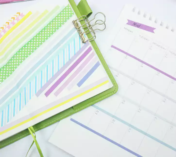multicolor scrapbook washi tape