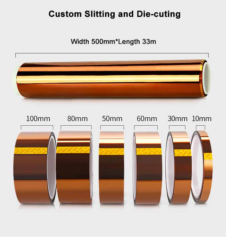 polyimide tape custom slitting and die-cutting