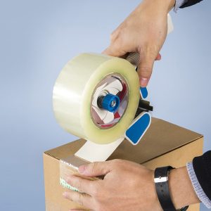 tape dispenser for sealing cartons