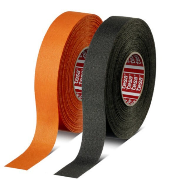 black and orange wire harness tape tesa 51036